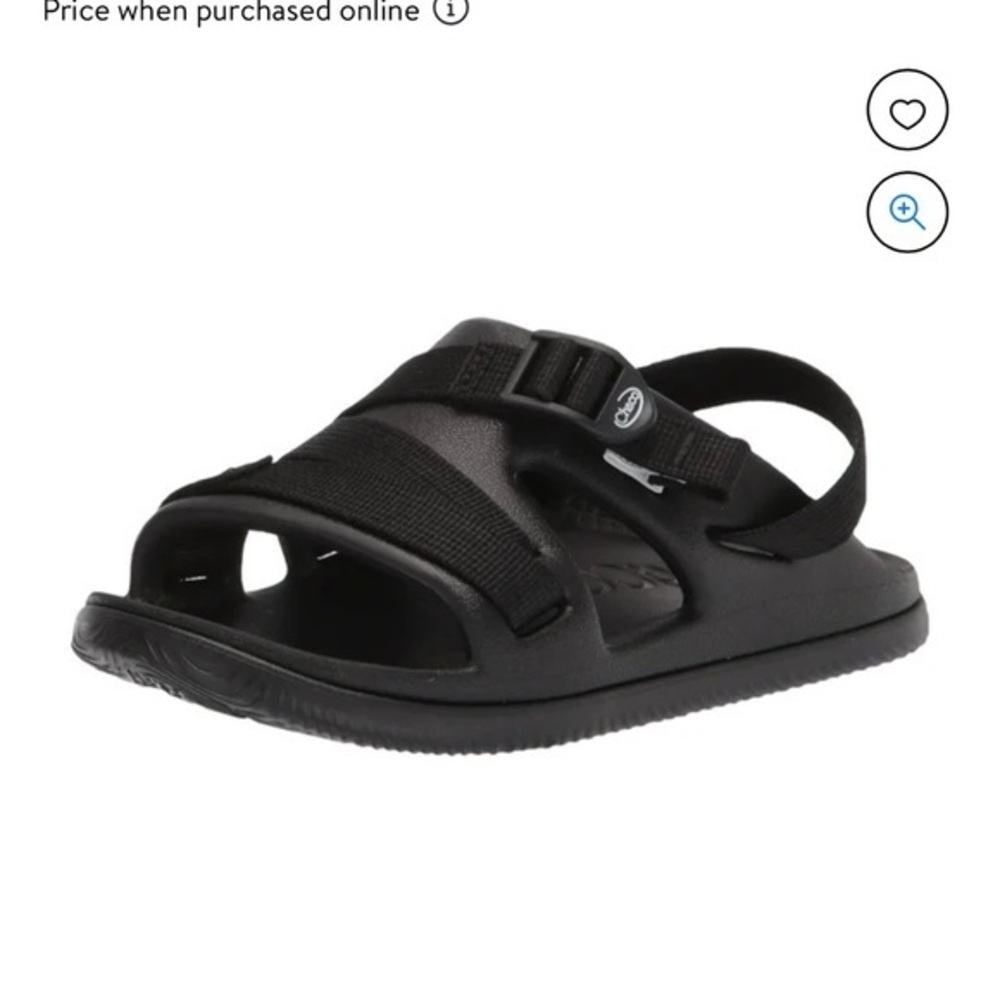 Chaco CHILLOS Sport Sandal, Black, 5 US Unisex Kids Perfect for summer.